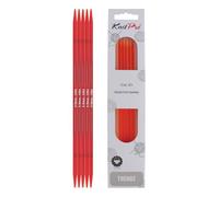 KNITPRO Karbonz - Agujas de Tejer de Punta Doble (15 cm x 3,50 mm), Multicolor