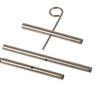 KnitPro Knit Pro Seilverbinder-Set 2 x 35 mm, 1 x 50 mm INKL. Schlüssel Conector del Cable, Púrpura, Plata, 5x5x1 cm