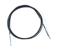 KnitPro - KnitPro Acero Inoxidable Negro/Plata Cable Intercambiable Fijo para Aguja de 100cm con Tapas Finales y Cable Key - 1 Conjunto