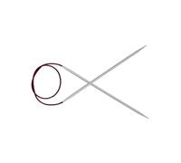 KnitPro - KnitPro Basix (150cm, 4.50mm) Agujas Circulares de Aluminio - 1 Unidad