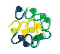 KnitPro Marcadores de Puntos de Bloqueo, Mixto, Verde, Azul, Amarillo, 30 unidades