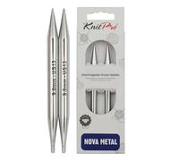 KnitPro - KnitPro Nova Brillantes Pulidas Metal (9.00mm) Intercambiable Circular Aguja Puntas - 2 Agujas