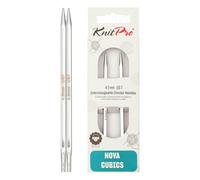 KnitPro - KnitPro Nova Cubics Latón Pulido (10cm, 4.50mm) Agujas de Punto Circulares Intercambiables - 1 Aguja