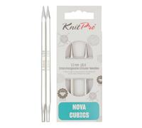 KnitPro - KnitPro Nova Cubics Latón Pulido (10cm, 5.00mm) Agujas de Punto Circulares Intercambiables - 1 Aguja