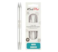 KnitPro - KnitPro Nova Cubics Latón Pulido (10cm, 5.50mm) Agujas de Punto Circulares Intercambiables - 1 Aguja