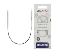 KnitPro - Nova Metal (25 cm, 2.75 mm) Agujas Circulares de Tejer - 1 Pieza