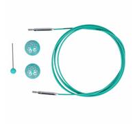 KnitPro Cable, Acero,Nailon, Azul, One Size