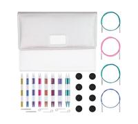 KnitPro Juego de 8 Agujas de Tejer Intercambiables, Aluminio, Assorted, Diverse