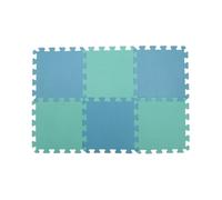 Knit Pro KP10874 Tapetes de Bloqueo de Encaje, Poliuretano, Verde/Azul/Naranja, 30cm x 30cm, Caja de 9