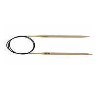 KnitPro KP35314 Agujas circulares fijas Basix, 40 cm x 7 mm, color beige abedul