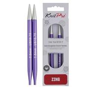 KnitPro Zing: Agujas de Tejer: Circular: Intercambiable: Normal: 7 mm, Aluminio, Multicolor