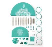 KnitPro Mindful Collection The Gratitude Set Stainless Steel Interchangeable Needles 13cm Juego de Agujas, Acero Inoxidable, Azul, Talla única