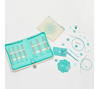 KNITPRO Mindful Kids 36311DE - Juego de agujas cortas de acero inoxidable (incluye accesorios)