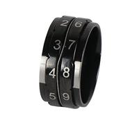 KnitPro - Negro (Talla 7, 17.3mm) Anillo Contador de Vueltas - 1 Unidad