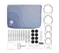 KnitPro Set de Agujas Intercambiables Nova Regal - Pares de Alfileres Circulares de 11 x 10 cm con Accesorios Set Nova Regal para Principiantes, Profesionales y Caja de Regalo