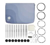 KnitPro Nova Set de Agujas Intercambiables - Pares de Agujas Circulares de 11 x 13 cm con Accesorios Nova Regal Set para Principiantes, Profesionales y Set de Regalo