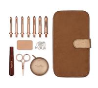 KNITPRO Oasis - Juego de agujas de ganchillo intercambiables, punta de acabado suave, tanto para principiantes como experimentados, metal, grueso, 5,50-10 mm, 1 juego de agujas de ganchillo