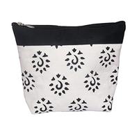 KNITPRO Pouch with Zipper, Algodón, Negro, 38 x 8.5 x 8.5 cm
