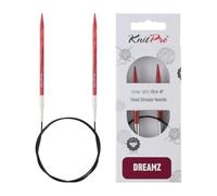 KnitPro Puntas cónicas para tejer circulares con todo tipo de hilo, rojo, 100 cm x 5 mm