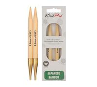 KnitPro Puntas de Aguja Intercambiables de bambú de 9,00 mm - 3 Piezas