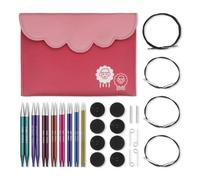 KnitPro Puntas de agujas de tejer circulares intercambiables, Zing Deluxe Set 3.50, 4.00, 4.50, 5.00, 5.50, 6.00, 7.00 y 8.00