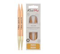 KnitPro - Puntas de Tejer Circulares Intercambiables Basix Birch de 7,00 mm - 1 Unidad