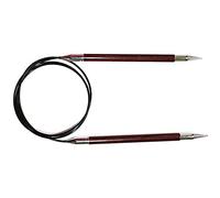 KnitPro Royale: Agujas de Tejer Circulares: fijas: 150 x 7 mm, Madera de Abedul, latón, Multicolor, 7 mm