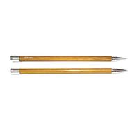 KNITPRO Royale: Agujas de Tejer de un Solo Extremo: 40 x 12 mm, Madera de Abedul, latón, Multicolor, 12,00 mm