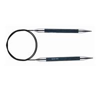 KnitPro Royale: Pasadores de Punto: Circular: Fijo: 40cm x 8.00mm, Madera de Abedul, latón, Multicolor, 8mm