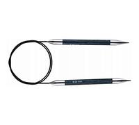 KnitPro Royale: Pasadores de Tejer: Circular: Fijo: 80cm x 8.00mm, Madera de Abedul, latón, Multicolor, 80 x 0.8 x 0.8 cm