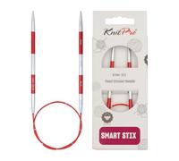 KnitPro Smartstix - Agujas circulares fijas de 40 cm, 4 mm