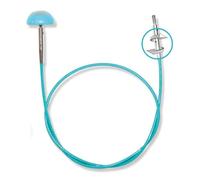 KnitPro Swivel 360° Inter. Cable for 50cm needle-1pc, Azul, One Size