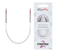 KnitPro Symfonie - 2 agujas circulares fijas de 25 cm, 2,5 mm