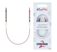 KnitPro Symfonie - 2 agujas circulares fijas de 25 cm, 3 mm