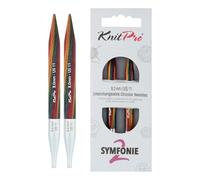 KnitPro Symfonie - 2 agujas intercambiables especiales de 10 cm | 8 mm