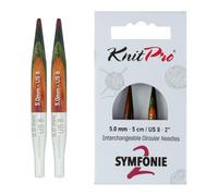 KnitPro Symfonie - 2 mini agujas intercambiables de 5 cm | 5 mm