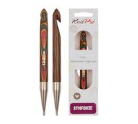KnitPro Tunesiche Häkelnadel Aguja de Ganchillo tunecino, Madera de Abedul, Multicolor, 12 mm