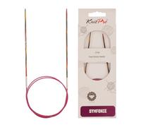 KnitPro Symfonie: Agujas de Tejer Circulares fijas: 25 cm x 2 mm, Madera, Multicolor, 2,00 mm
