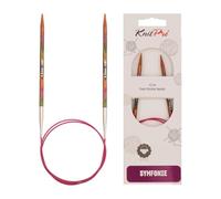 KnitPro Symfonie: Agujas de Tejer Circulares fijas: 25 cm x 4,50 mm, Madera, Multicolor