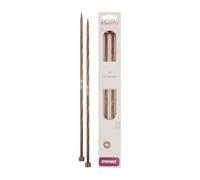 KNITPRO Symfonie: Agujas de Tejer: un Solo Extremo: 15 cm x 5,50 mm, Madera de Abedul, Multicolor