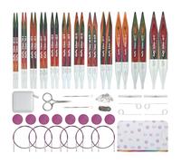 KnitPro Symfonie - Juego de 2 agujas intercambiables grandes de 13 cm, 12 tamaños (3 mm a 12 mm)