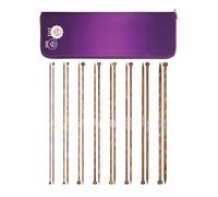 KnitPro Symfonie, juego de agujas de tejer de madera de 30 cm de largo, 3,50, 4,00, 4,50, 5,00, 5,50, 6,00, 7,00 y 8,00 mm