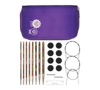 KnitPro Symfonie Tunisian Afghan Wood Crochet Hook Set with Interchangeable Cables 3.50, 4.00, 4.50, 5.00, 5.50, 6.00, 7.00 & 8.00mm