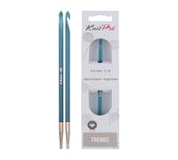 KNITPRO Tendencia: Ganchillo: Afgano/tunecino: Extremo único: 5,50 mm, Turquesa