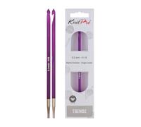 KNITPRO Tendencia: Ganchillo: Afgano/tunecino: Extremo único: 5 mm, Morado