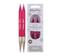 KNITPRO Trendz: Knitting Pins: Circular: Interchangeable: 8.00 mm, Vibrante, Multicolor, 8,00 mm