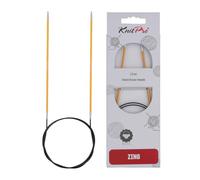 KnitPro 80 cm x 2,25 mm Aluminio Zing Fijo Circular para Tejer, Oro