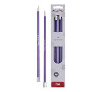 KnitPro Zing: Agujas de Tejer: Extremo único: 30 cm x 7 mm, Aluminio, Amatista, 7 mm