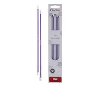 KnitPro Zing: Agujas de Tejer: Extremo único: 35 cm x 3,75 mm, Aluminio, Morado