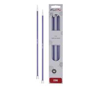 KnitPro Zing: Alfileres de Punto: 25 cm x 4,50 mm, Metal, Morado